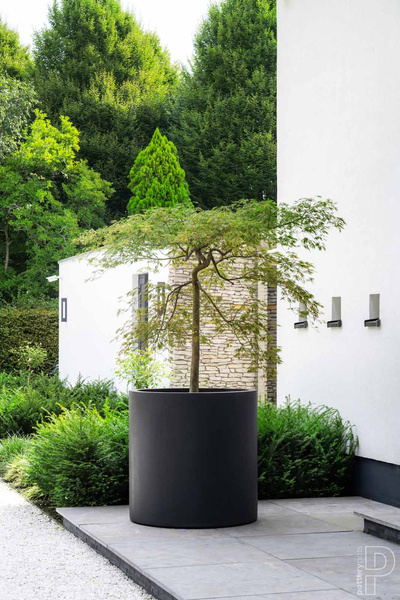 Max S 30/30 doniczka cylindryczna szara