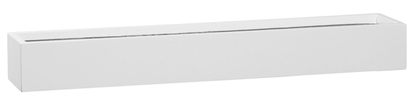 Balcony Slim Low XL 80x15/9,5 cm długa doniczka prostokątna biała lakierowana z połyskiem
