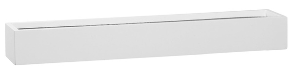 Balcony Slim Low XL 80x15/9,5 cm długa doniczka prostokątna biała lakierowana z połyskiem
