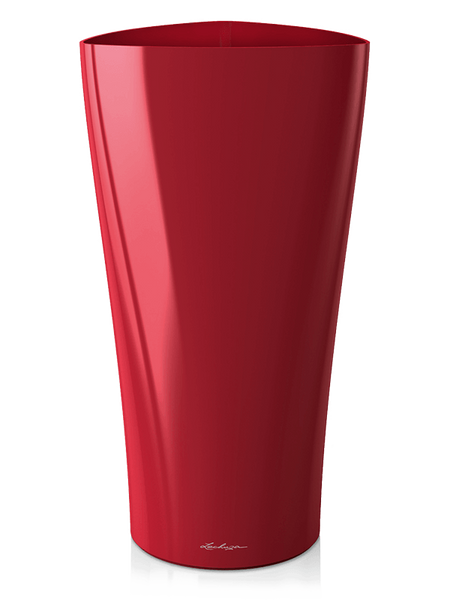 LECHUZA DELTA 40/75 donica czerwona z połyskiem scarlet red