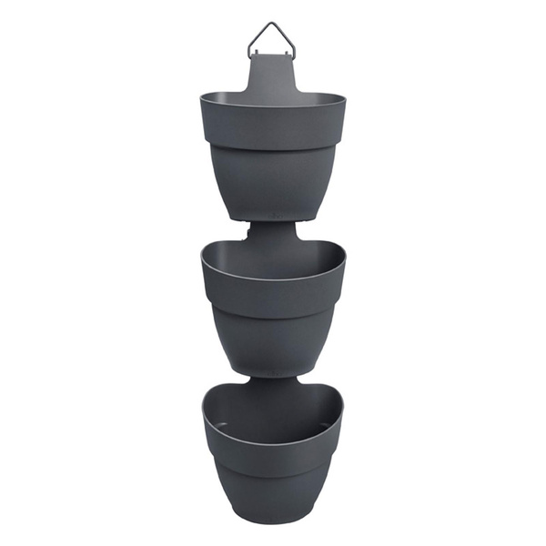 Vibia Vertical Forest doniczki wiszące antracytowe 3 sztuki